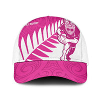 New Zealand Silver Fern Rugby Mesh Trucker Cap Go All Black Maori Pink Version - Polynesian Pride