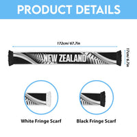 New Zealand Silver Fern Rugby Ruffneck Scarf Go All Black LT14 - Polynesian Pride