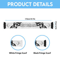 New Zealand WC2026 White Soccer Scarf Silver Fern