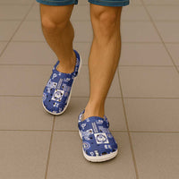 Northern Mariana Islands Magof Nochebuena Clogs Shoes Pacific Patchwork Xmas Vibes LT9 - Polynesian Pride