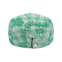 Omaomao Aloha Hawaii Jeff Hat Plumeria Lei With Palaka Motif LT14 - Polynesian Pride