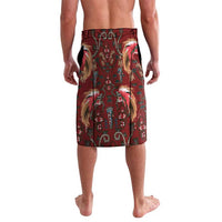 Oxblood Bird of Batik Papua Lavalava Exotic Natural Wealth of Papua - Polynesian Pride