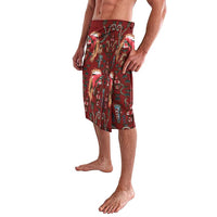 Oxblood Bird of Batik Papua Lavalava Exotic Natural Wealth of Papua - Polynesian Pride