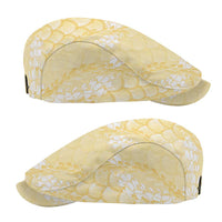 Pastel Yellow Mermaid Puakenikeni Maile Lei Jeff Hat