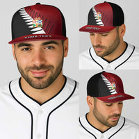 Personalised British Lions New Zealand Baseball Net Cap Half Black Fern LT9 - Polynesian Pride