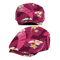 Pink Banana Leaf Hawaii Jeff Hat Lau Maia Plumeria Tropical Summer Vibes LT14 - Polynesian Pride