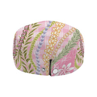 Pink Palaka Hawaii Leis Jeff Hat Hawaiian-plaid Elegant Tropical Vibes - Polynesian Pride