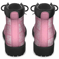 Pink Palaka Quilt Hawaii All Season Boots Traditional Hawaii-plaid Pattern LT14 - Polynesian Pride