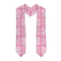 Pink Palaka Quilt Hawaii Graduation Stole Traditional Hawaii-plaid Pattern - Polynesian Pride