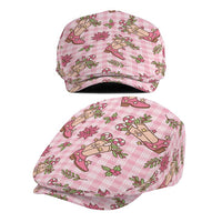 Pink Paniolo Palaka Hawaiian Cowgirl Christmas Jeff Hat LT9 - Polynesian Pride