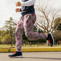 Pink Paniolo Palaka Hawaiian Cowgirl Christmas Jogger Pants LT9 - Polynesian Pride