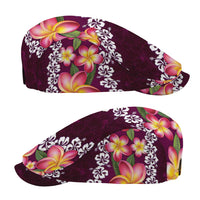 Pink Polynesia Jeff Hat Plumeria With Hibiscus Pattern Tropical Vibes LT14 - Polynesian Pride