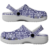 Polu Palaka Quilt Hawaii Clogs Shoes Hawaiian Tropical Monstera Sea Turtle