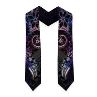 Polynesian Sunset Plumeria Graduation Stole Galaxy Polynesian Tattoo