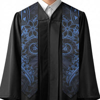 Polynesian Sunset Plumeria Graduation Stole Navy Polynesian Tattoo
