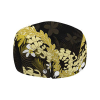 Puakenikeni Maile Lei Jeff Hat Frangipani Yellow Tropical Leaves