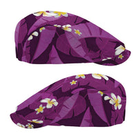 Purple Banana Leaf Hawaii Jeff Hat Lau Maia Plumeria Tropical Summer Vibes LT14 - Polynesian Pride