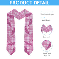 Purple Palaka Hawaii Palapalai Graduation Stole Hawaiian Fern