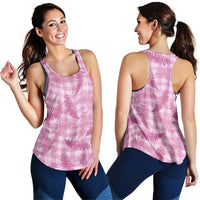 Purple Palaka Hawaii Palapalai Women Racerback Tank Hawaiian Fern
