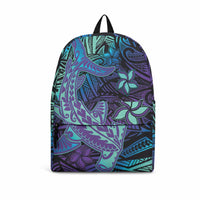 Purple Paradise Hawaiian Tribal Hammerhead Shark Backpack