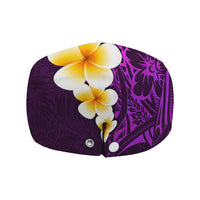 Purple Polynesia Jeff Hat Plumeria Tropical Leaves Galaxy Polynesian Art LT14 - Polynesian Pride