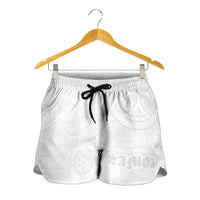 Samoa Lotu Tamaiti Shorts for Women Tribal Tatau with Siapo Pattern