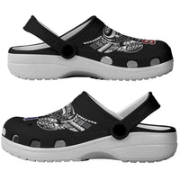 Super Samoa-Six Eight Five to The World Clogs Shoes Traditional Samoan Tattoo Black Color LT03 - Polynesian Pride
