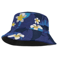Teal Purple Banana Leaf Hawaii Bucket Hat Lau Maia Plumeria Tropical Summer Vibes LT14 One Size Teal Purple - Polynesian Pride