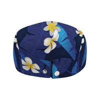 Teal Purple Banana Leaf Hawaii Jeff Hat Lau Maia Plumeria Tropical Summer Vibes LT14 - Polynesian Pride