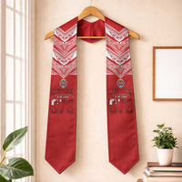 Tonga Rugby Graduation Stole Ngatu Motifs and Pacific Patterns