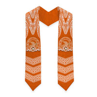 Tonga Tailulu College Graduation Stole Traditional Ngatu and Polynesian Pattern