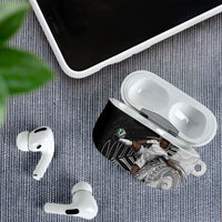 Personalized New Zealand Football AirPods Case Kiwi Mascot with Silver Fern - Maori Tribal Tattoo Art TS04 - Polynesian Pride