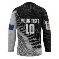 Personalized New Zealand Football Hockey Jersey Kiwi Mascot with Silver Fern - Maori Tribal Tattoo Art TS04 - Polynesian Pride