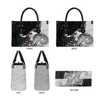 Personalized New Zealand Football Leather Bag Kiwi Mascot with Silver Fern - Maori Tribal Tattoo Art TS04 - Polynesian Pride