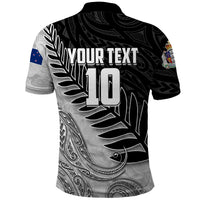 Personalized New Zealand Football Polo Shirt Kiwi Mascot with Silver Fern - Maori Tribal Tattoo Art TS04 - Polynesian Pride