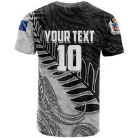 Personalized New Zealand Football T Shirt Kiwi Mascot with Silver Fern - Maori Tribal Tattoo Art TS04 - Polynesian Pride
