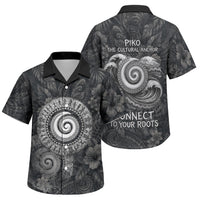 Hawaiian Piko Family Matching Tank Maxi Dress and Hawaiian Shirt Cultural Anchor Connect Your Roots Ocean Waves