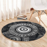 Hawaiian Piko Round Carpet Cultural Anchor Connect Your Roots Ocean Waves