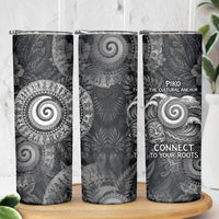 Hawaiian Piko Skinny Tumbler Cultural Anchor Connect Your Roots Ocean Waves