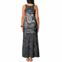Hawaiian Piko Tank Maxi Dress Cultural Anchor Connect Your Roots Ocean Waves