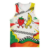 Support Your Fruity Friends Love Wins Gay Pride Basketball Jersey LGBTQ Retro 30s Cartoon Checkered