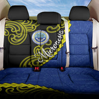 Federated States Of Micronesia FSM Back Car Seat Cover Pacific Islander Tribal Swirl Geometric Pattern