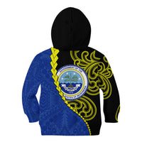 Federated States Of Micronesia FSM Kid Hoodie Pacific Islander Tribal Swirl Geometric Pattern