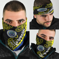 Federated States Of Micronesia FSM Neck Gaiter Pacific Islander Tribal Swirl Geometric Pattern