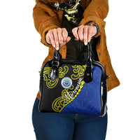 Federated States Of Micronesia FSM Shoulder Handbag Pacific Islander Tribal Swirl Geometric Pattern