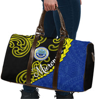 Federated States Of Micronesia FSM Travel Bag Pacific Islander Tribal Swirl Geometric Pattern