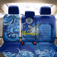 Micronesia Sea Turtle Back Car Seat Cover Federated States Of Micronesia Tribal Floral Pattern