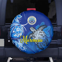 Micronesia Sea Turtle Spare Tire Cover Federated States Of Micronesia Tribal Floral Pattern