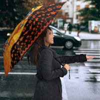 Tropical Christmas In July Santa Claus Umbrella Festive Hawaiian With Beach Reindeer Sleigh TS04 - Polynesian Pride