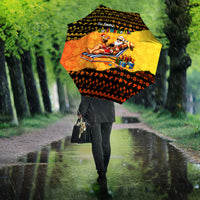 Tropical Christmas In July Santa Claus Umbrella Festive Hawaiian With Beach Reindeer Sleigh TS04 - Polynesian Pride